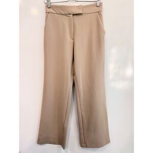 HM Beige High Waisted Wide Leg Dress Pants Trousers Tan Size‎ 6